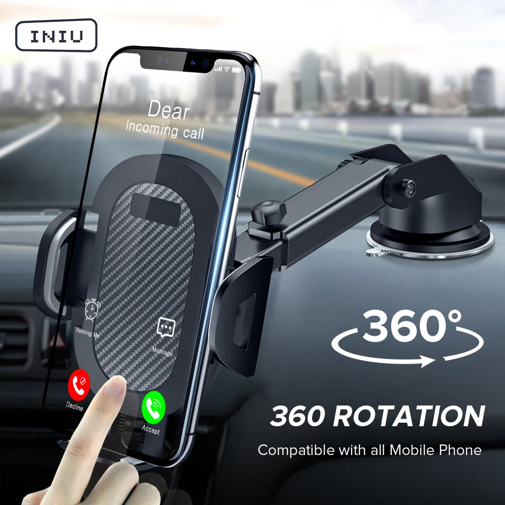 Long Arm Smartphone Car Holder 360 Suction Mount – iSunnao